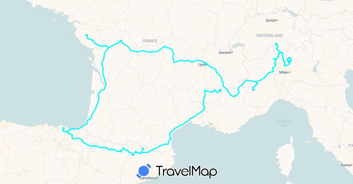 TravelMap itinerary: driving, best pics @lorenzoviolaph in Andorra, Switzerland, Spain, France, Italy (Europe)